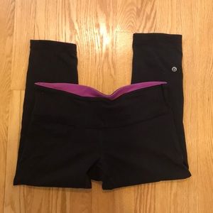 Cropped reversible lulu lemon leggings